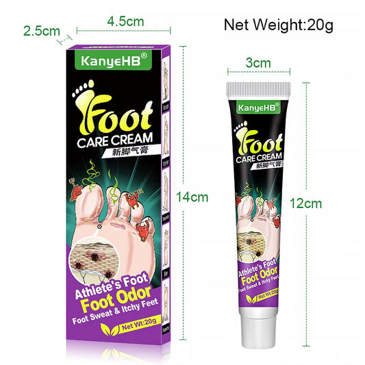 Foot Beriberi Treatment Cream for Foot Odor Tinea Pedis Anti-Itch Inhibits Fungus Athlete Foot Care Medical Ointment Cream